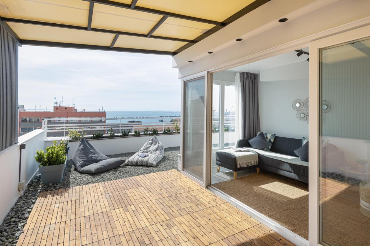 Ferienwohnung Port De L'Eau Roof Garden Thessaloniki Exterior foto
